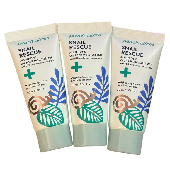 Peach Slices Other - New Peach Slices Snail Rescue Moisturizer x 3 Travel sized